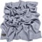 CJ Apparel Einfarbiges Design, nepalesischer Fransen-Schal, Stola, Überwurf, Kopfbedeckung, Pashmina, blau / grau, One size