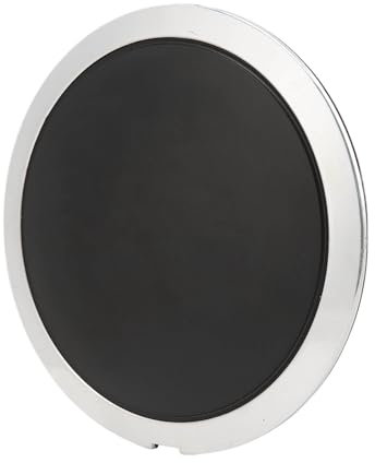 aqxreight Coprimozzo Ruota Centrale con Bordo Cromato 68078419AC Ricambio Resistente Al Calore per 500 (Cerchio bianco lettera bianca)