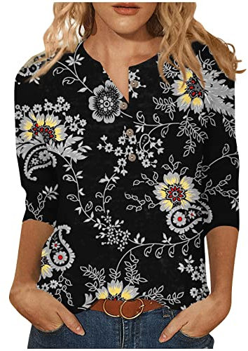 Tshirt Damen Sport Top Damen Musselin Bluse Damen T Shirts Damen Sommer Basic Shirt Damen Tank Top Damen Sommerbluse Damen Hemdbluse Damen Poloshirt Damen Bluse Weiß Damen（4-Black,L）