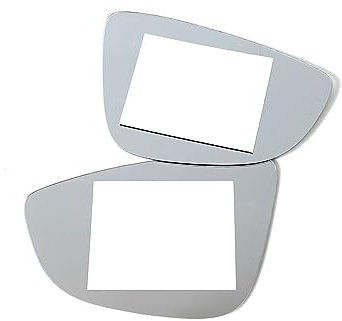 Flügel Spiegelglas Auto Breite Spiegel Glas Mit Klebeband Stick Auf Klebrig Für Passat Für Jetta IV Für Scirocco Für Käfer Für CC Außenspiegelglas (Color : Left and Right)