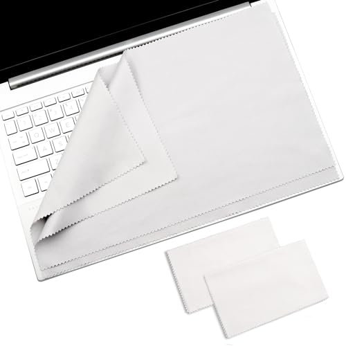 2 Pack Microfiber Cleaning Cloth Screen Keyboard for HP 15.6 16 Pavilion/Envy/ProBook/EliteBook/ZBook/OMEN/ChromeBook/Victus, etc (Compatible with 15.6 16 inch laptops with Numeric keypad)