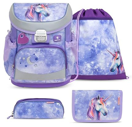 Belmil Mini-Fit Schulranzen Set 4 -teilig (405-33/AG/S) (Mistyc Luna)