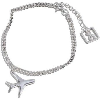 Island Soul Jet Bracelet, Armband Silber 925 Damen, Kleine Geschenke für Frauen, Schmuck Damen, Geschenk Freundin, Armreif Silber, Armkette Damen, Charms Armband
