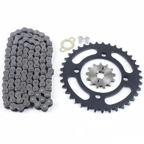 420 Chain & Front Rear Sprocket for Pit Bike Go Kart SSR 110 125 CRF50 Dirt Bikes ATV Motorcycle Chain Pinion Chain Drive Gear
