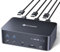 AV Access iDock D23 8K KVM Switch Docking Station for 2 Computers PCs & 3 Monitors, DisplayPort 2.0, 1G Ethernet, USB 3.0, HDCP 2.3, 4K@165/144Hz, 2K@144Hz for Gaming & Home Office (Desktop only）