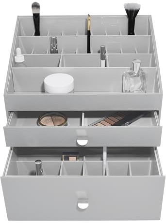 Stackers Pebble Grey Supersize Makeup Set of 2