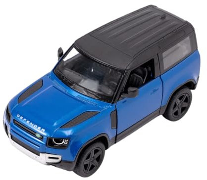 Easy Toys Modellauto Kompatibel mit Land Rover Defender.SUV Leiter Spielzeug mit Öffnen Türen Modellbau Auto (Defender Blau)