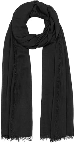 Caspar SC529 Damen Sommer Schal aus weicher Bambusfaser unifarben