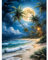 Strand Diamond Painting Erwachsene-Strand Diamant Painting Bilder Erwachsene, Landschaft Diamond-Painting Arts Craft für Home Wand Decor (30x40cm)
