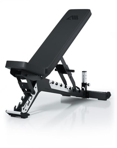Atletica B10 | Verstellbare Hantelbank | Schrägbank in Studioqualität | 4mm Materialstärke | 600kg Belastbarkeit | Verstell-Raster aus Edelstahl | Rückenlehne -6° bis 85° verstellbar Ausführung B10
