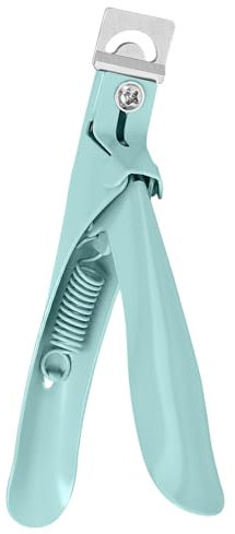 MelodySusie Coupe-Ongles Professionnel en Acier Inoxydable, Coupe Capsule Ajustable pour les Ongles Acryliques et Faux Ongle, Outil de Manucure pour Salon et Maison, Vert Clair