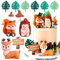 JeVenis Woodland Geburtstag Deko Tortenaufleger Waldtiere Tortendeko Wald Tiere Kuchen Toppers Eichhörnchen Igel Schnecke Kuchen Figuren