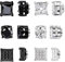 6 Paar Magnetische Ohrringe Herren,Fake Ohrringe,Magnetische Ohrringe,Angenehm zu Tragen und Nicht Leicht Abzufallen,Kein Ohrloch-Design,für Jeden Geeignet (6 Mm)