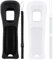 WUSJCOF 2 Unidades Funda de Silicona Protectora Anti-Slip con Correa Ajustable para la Muñeca,Funda de Silicona Dustproof para Mando de Nintendo Wii (Negro)