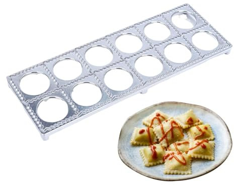 Ravioli Stamp, Ravioli Press, Pelmeni Mould Ravioli Cutter Wonton Maker - House Filled Pasta Stamp, Kitchen Gadgets, Pasta Making Tools, Makes 12 or 37 Ravioli at the Best