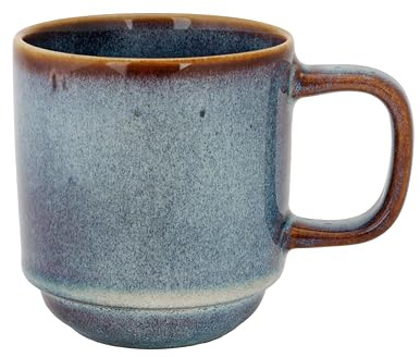Cosy & Trendy 6 Tassen aus Steingut, Jade, Indigo, 30 cl