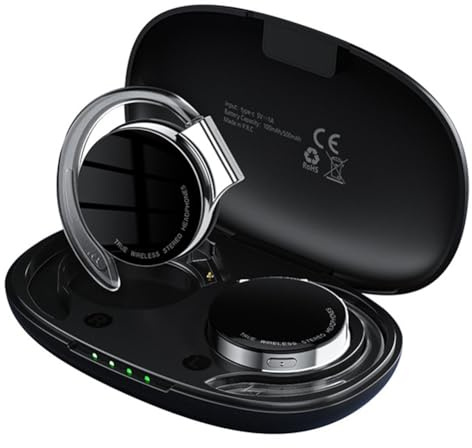 Hxhsgmeh Écouteurs supra-auriculaires sans fil longue durée de vie Bluetooth 5.2 crochet ouvert stéréo sans fil HiFi facile à installer et à utiliser