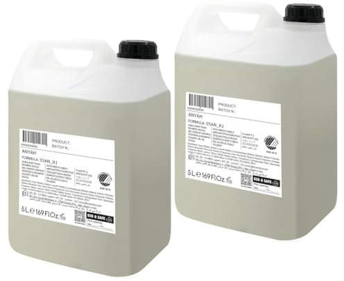 ANYAH Dusch-Shampoo 2-in-1 – 2 x 5 l – Weiße Brennnessel – vegan – Professionelle Nachfüllpackung für Körper und Haar – Nordic Ecolabel zertifiziert