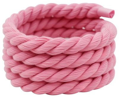 1 Paia Lacci Scarpe Spessi 8mm Rosa - Lacci Corda Per Air Force 1, Sneakers, Per Bambini, Adulti (140cm) - Ideali per Personalizzare