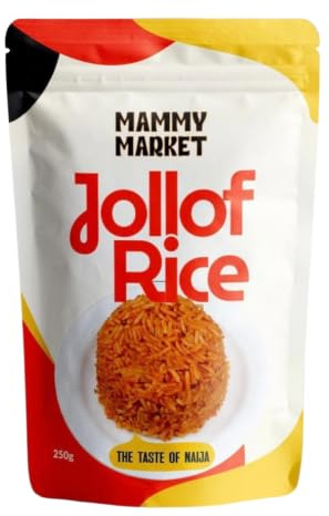 Mammy Market Jollof Rice - original flavour Ready to eat. Microwave in 90 secs and you're good to go Shipping discount on multiple packs and on large orders
