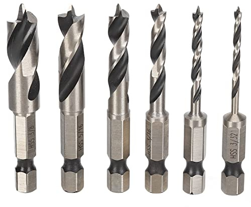 3 Point Drill Bit High Speed Steel Imperial Wood Drills Bits for Woodworking Maple