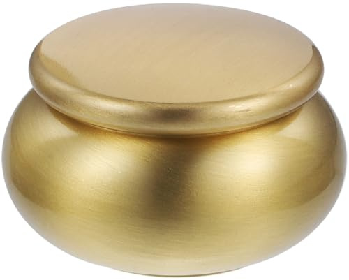MALUGOGO Tragbarer Kupfer-Mini-Kanister mit Dichtungsabdeckung, kleines Vorratsglas für Asche, Räucherstäbchen, Pulver, Schmuck, sichere Urnenalternative