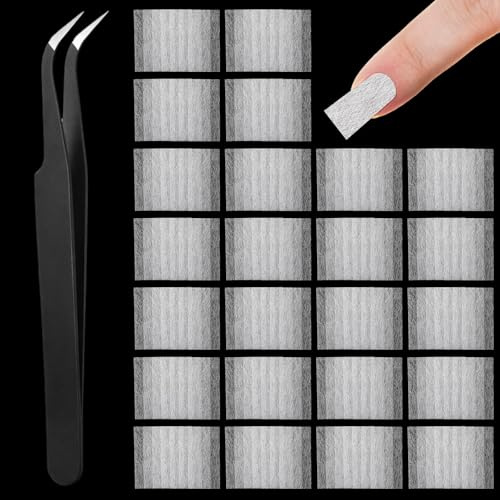 100 PCS Silk Nail Wrap Extension Kit, Nail Wraps Fiber Nails with Tweezers, Repair Paper for Broken Nails Fix DIY Art Protector Accessories, Silk Paper Wraps for Home Salon