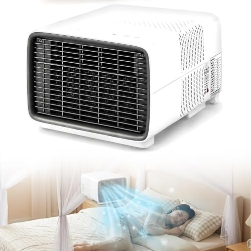 Condizionatore d'aria portatile 2700 BTU, Mini Clima Silenzioso 45dB, compatto e leggero per la tenda del camper, raffreddamento rapido, deumidificatore della ventola, studente di viaggio di piccole p