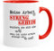 MoonWorks Kaffee-Tasse Meine Arbeit ist streng geheim... Tasse mit Innenfarbe rot Unisize