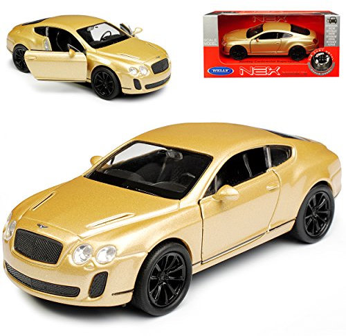 Welly Bentley Continental GT Supersports Coupe Gold ca 1/43 1/36-1/46 Modell Auto mit individiuellem Wunschkennzeichen