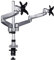 mount-it. Dual monitor Desk Mount ARM Full Motion, braccio articolato, per 17 – 68,6 cm LCD, LED monitor per computer (13, 15, 17, 19, 20, 22, 23, 24, 26, 27), VESA 75, 100, argento