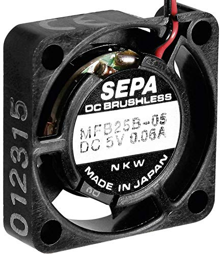 SEPA MFB25B05 Axialluefter 5 V/DC 23 l/min (L x B x H) 25 x 25 x 6.5mm