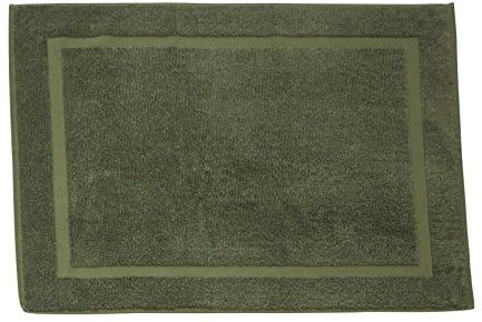 DONE Deluxe Badteppich, Baumwolle, Khaki, 60 x 80 x 1 cm