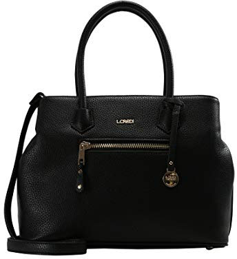 L.Credi Damen Maxima Henkeltasche Schwarz (Schwarz)