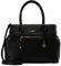 L.Credi Damen Maxima Henkeltasche Schwarz (Schwarz)