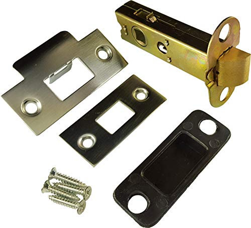 DH™ 79mm - 3 Inch Double Sprung Tubular Mortice Latch Brushed Satin Chrome - 59mm Backset