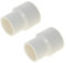 MroMax Lot de 2 adaptateurs de raccord réducteur en PVC 40 mm x 32 mm Blanc