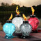 DIKAIDA 4 Pack Glass Table Torch, Citronella Table Top Torches with Wick and Cap for Outdoor, Refillable Landscape Lanterns Torches for Yard, Patio, Garden, Party Decor