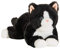 Teddy Hermann 91835 Schlenker-Katze schwarz 30 cm, Kuscheltier, Plüschtier mit recycelter Füllung