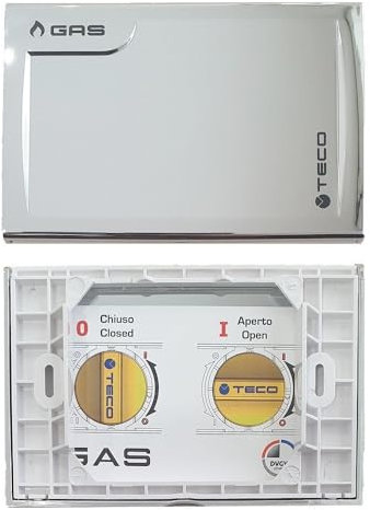 Placca di copertura valvola Gas Teco A01 Multicolore by HYDRO HOME (CROMO LUCIDO)