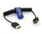 Eonvic Cable HDMI en espiral 2.0 4K HDMI a HDMI de alta velocidad delgado HDMI macho a macho, cable en espiral para Atomos Ninja V, Sony a7siii, Portkeys BM5 Monitor