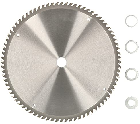 KOTARBAU® Disco de Corte para Madera, 80 Dientes, Ø 300 mm, Disco de Cierra Circular, Hoja de Sierra, Discos de Corte, Hojas de Sierra de Acero Duro, Incluye 4 Anillos de reducción