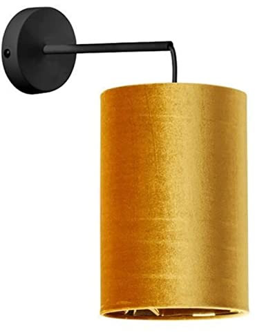 famlights | Wandleuchte Noemi in Orange und Schwarz E27