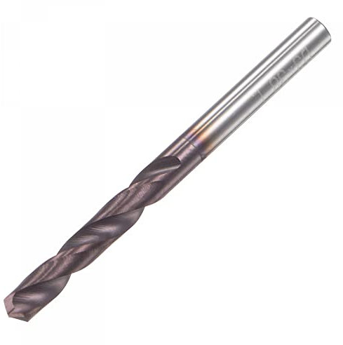 sourcing map 3mm DIN K45 Carbure de tungstène Revêtement AlTiSin Foret pour acier inoxydable