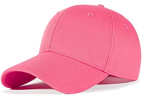 Bakicey Baseball Cap Unisex Outdoor Baseball Cap Kappe Baumwolle Baseball Mützen Erwachsenen Casual Reine Farbe Baseboard Baseballkappe Verstellbar Baseball Cap Kappe Damen Herren (Kirschrot)