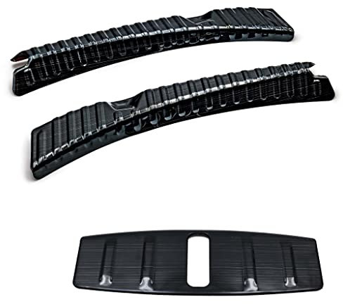 Tesvolution® Ladekantenschutz Set Tesla Model 3 BJ 2021 + 2022 + 2023 - Aluminium Stoßstangenschutz Lackschutz Kofferraum und Frunk - Zubehör