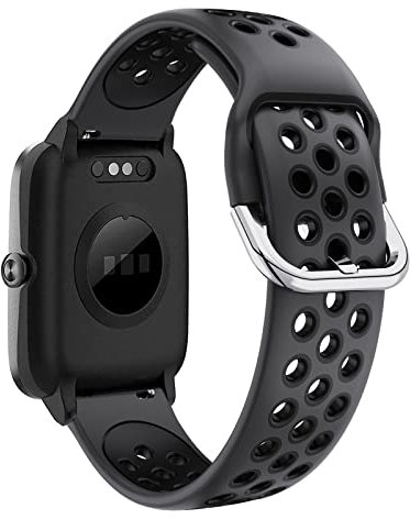 SUGARJAR Armband Kompatibel mit ID205L, 19mm weiches Silikonersatzband für ID205S ID205G ID215G ID216 SW020 SW023 WF021 WF025 YM023 YM021 Uwatch3 Ufit GT Popglory,Blackview,Letsfit LETSCOM Smartwatch