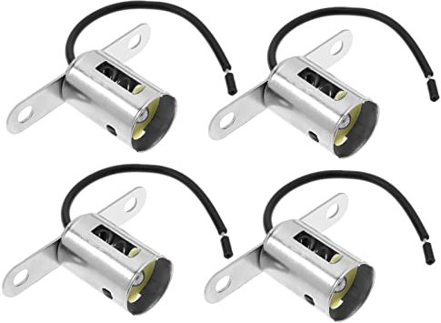 4 Stück 1156 BA15S Sockel Adapter Ersatz Lampenhalter Adapter 1156 Blinker Licht Kabelbaum Stecker für P 21W / R10W / R5W Gewinde