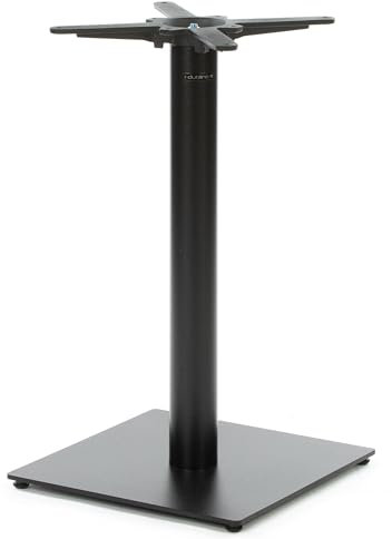 Dublino Premium Tischgestell Metall - PJ6090 | schwarz | Höhe 73 cm | Standfuß 60x40 cm | max. Tischplattengröße 120x80 cm |(43x43 cm, 1, Tischbein) | Ideal für Esstische