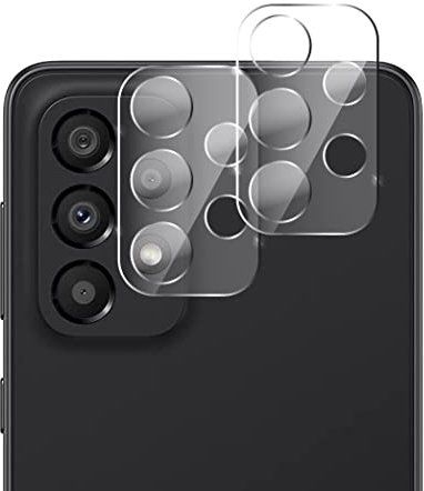 QUITECO Protezione Fotocamera per Samsung Galaxy A33 5G / A53 5G / A73 5G [2 Pezzi] Pellicola Vetrino Telecamera Posteriore Lente Camera